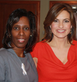 Darlene Johnson and Mariska Hargitay