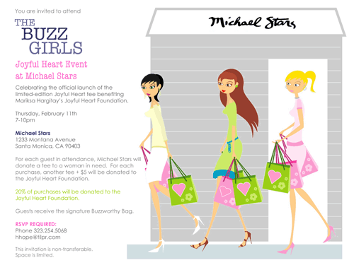 Michael Stars Joyful Heart Event Ad